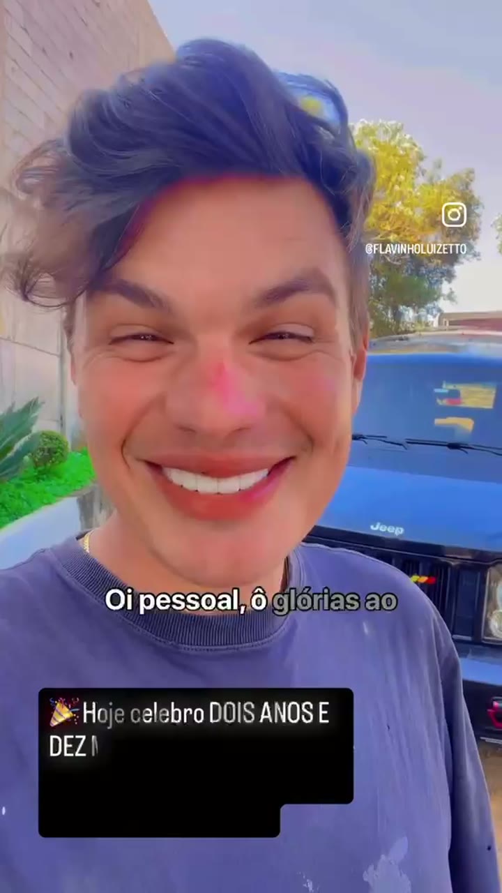 Vídeo de Flavinho Luizetto: Dez meses limpo e uma mensagem de esperança