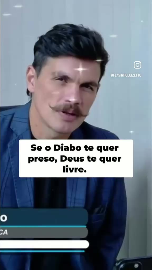 Vídeo de Flavinho Luizetto: Se o Diabo te quer preso, Deus te quer livre