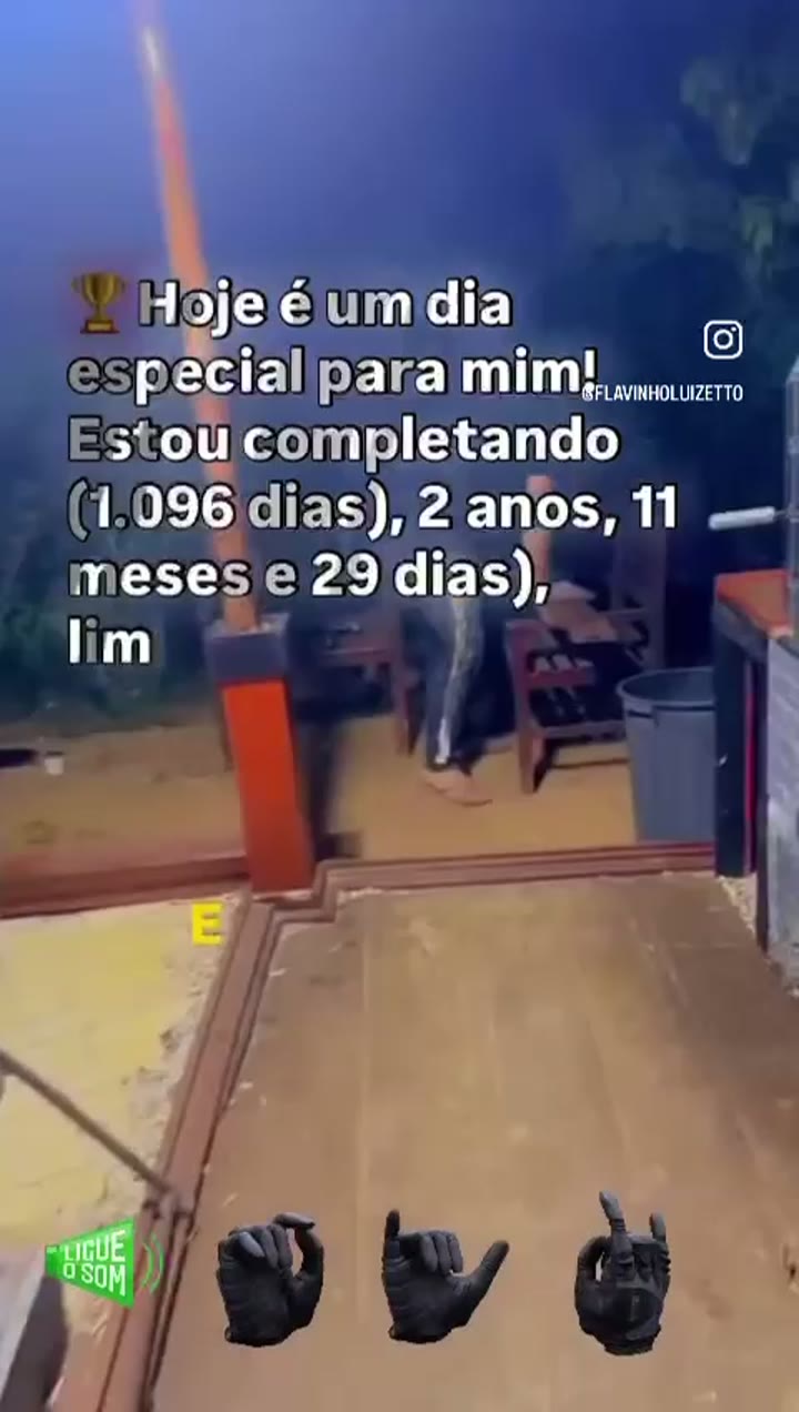 Vídeo de Flavinho Luizetto: Reconstruindo a vida passo a passo